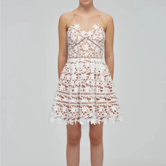 Self-Portrait Mini Azalea Dress – White – NWT – Size - Picture 3 of 7